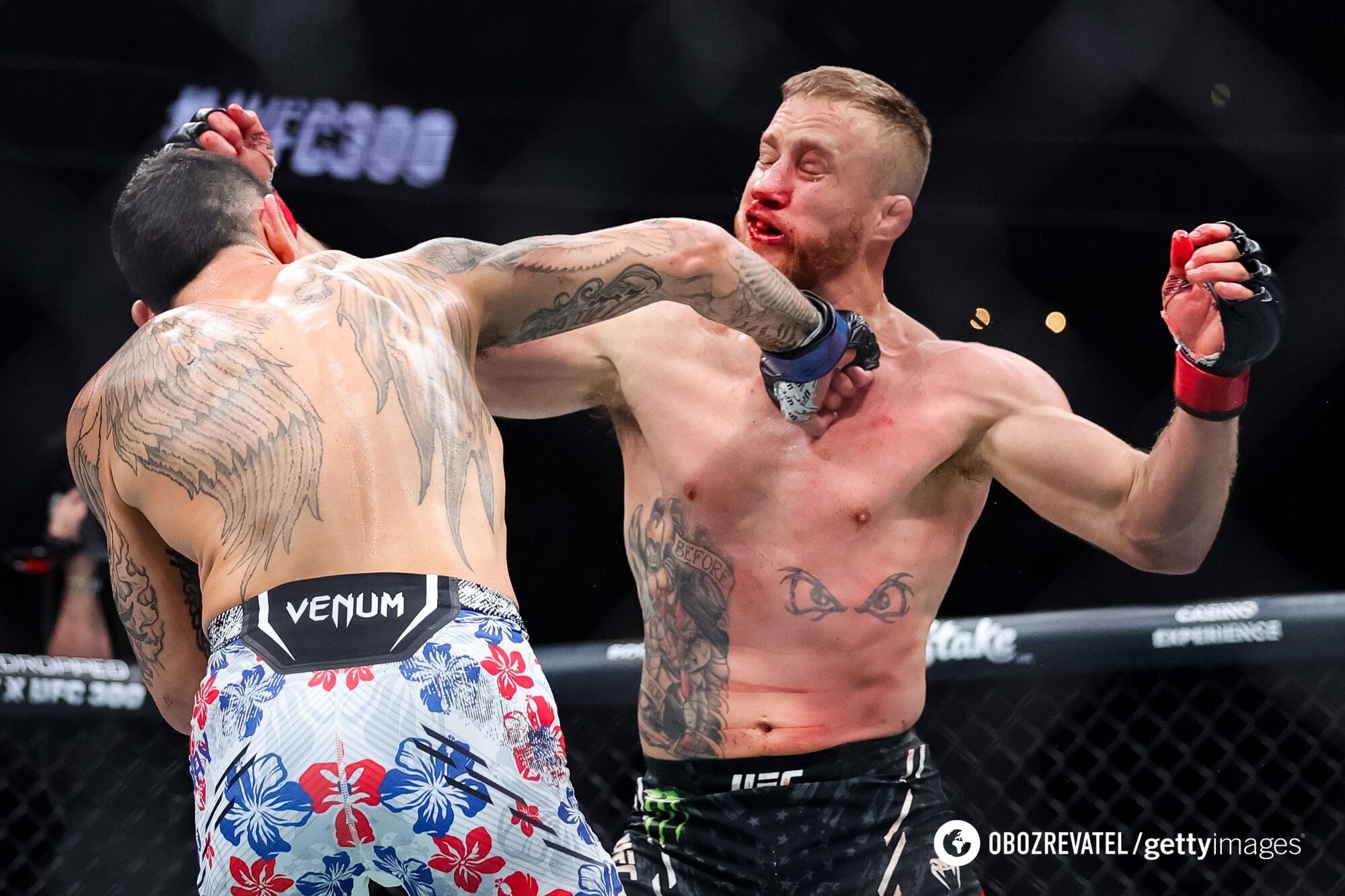 The former UFC champion won with the ''craziest knockout of all time'' in the last second of the final round. Video