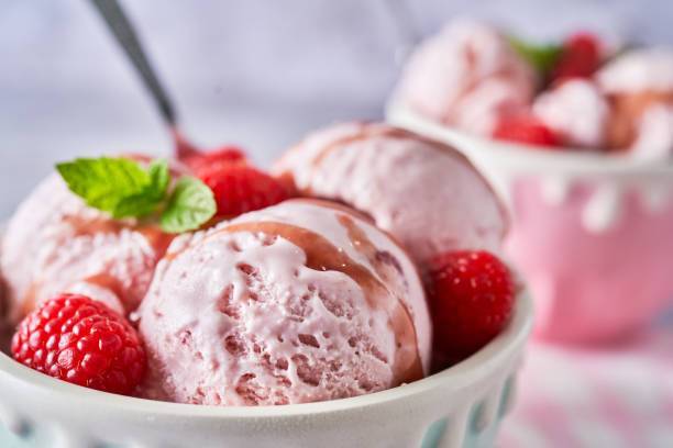 Fruit ice cream without sugar