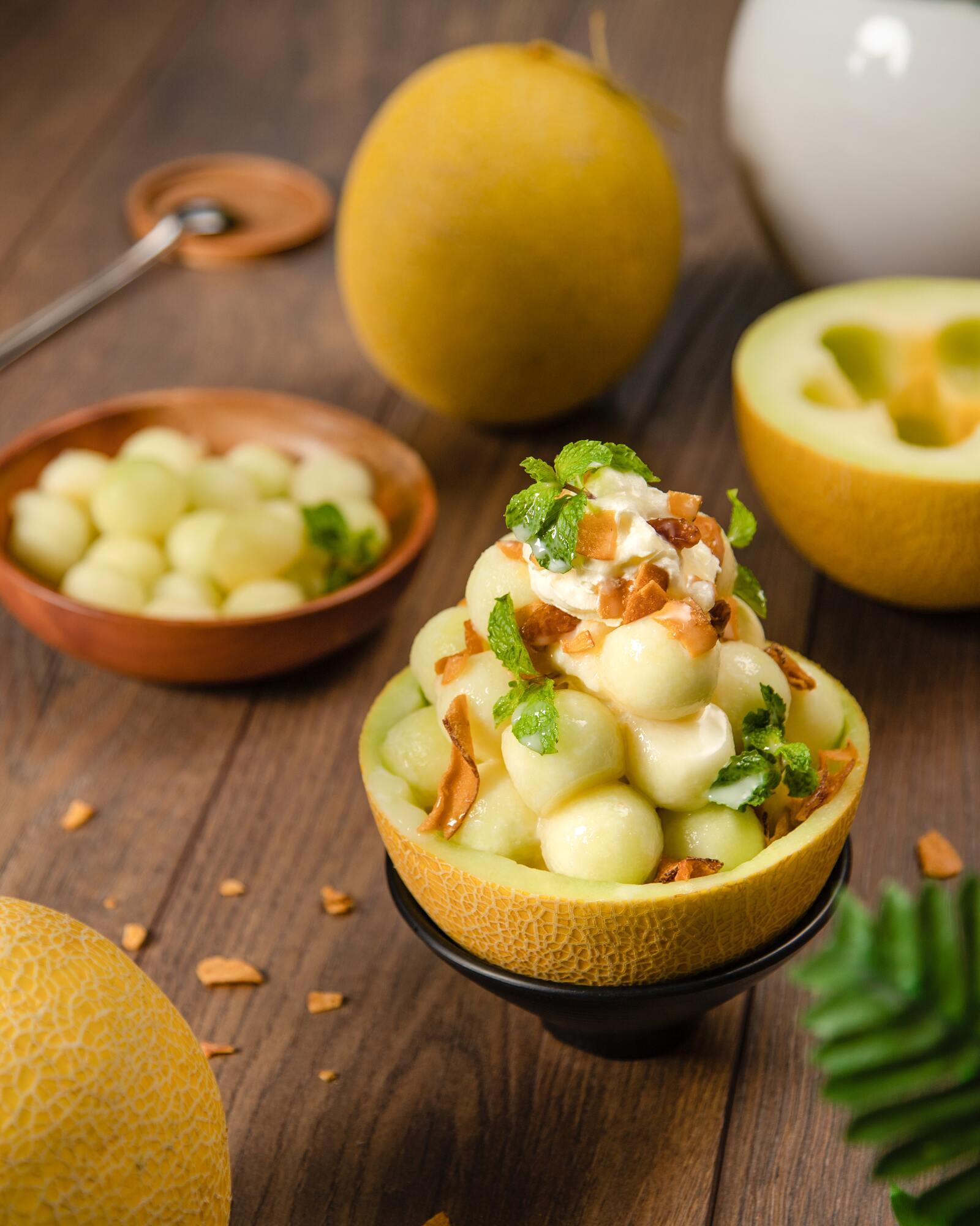 Homemade fruit ice cream