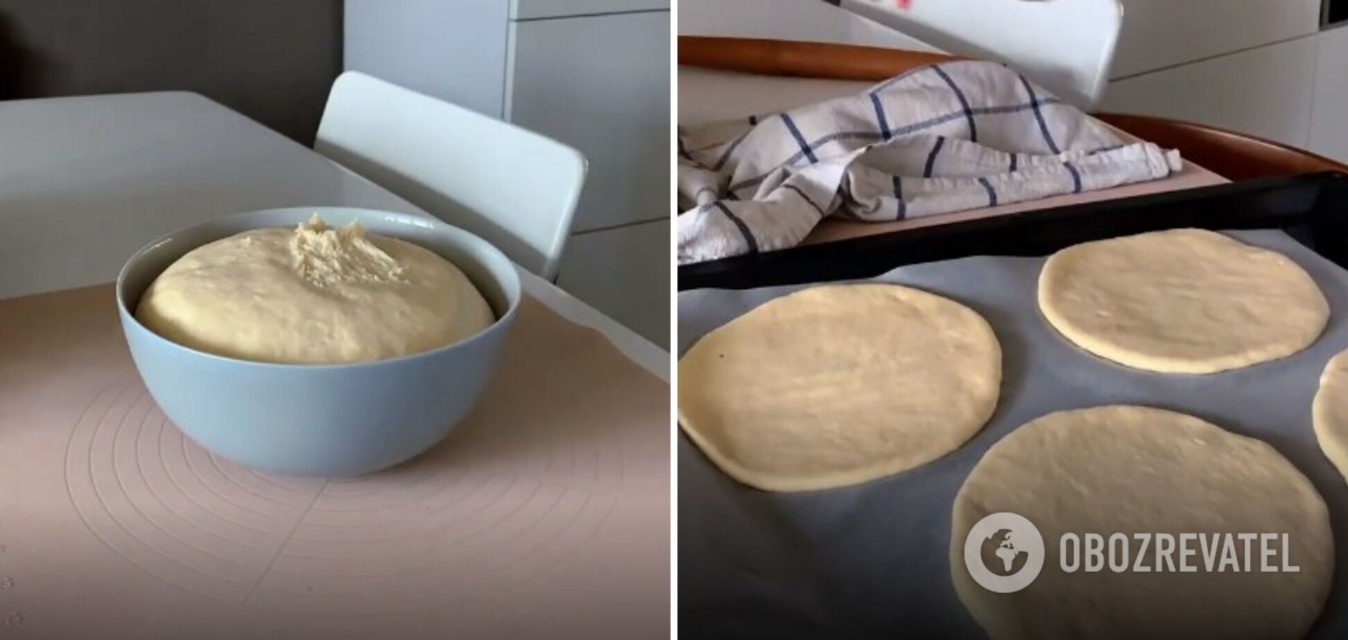 Yeast pizza dough for pizza