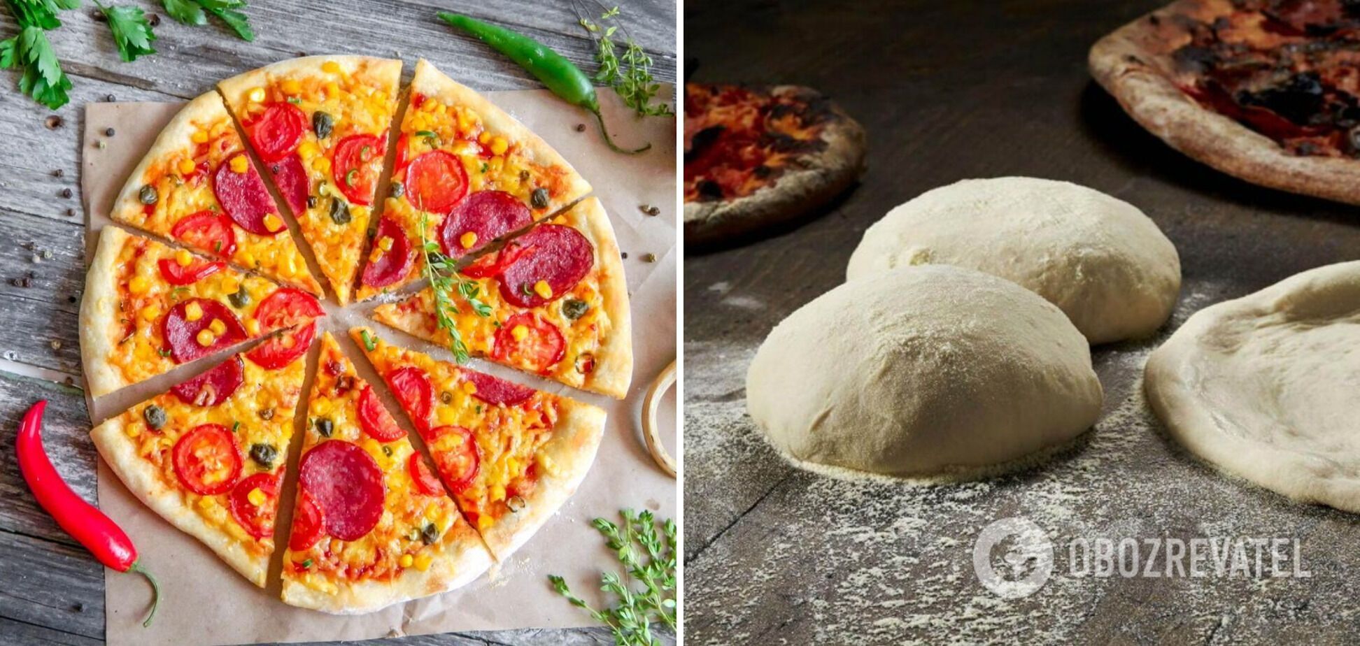 Recipe for a universal pizza dough