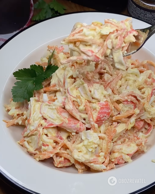 Delicious crab salad