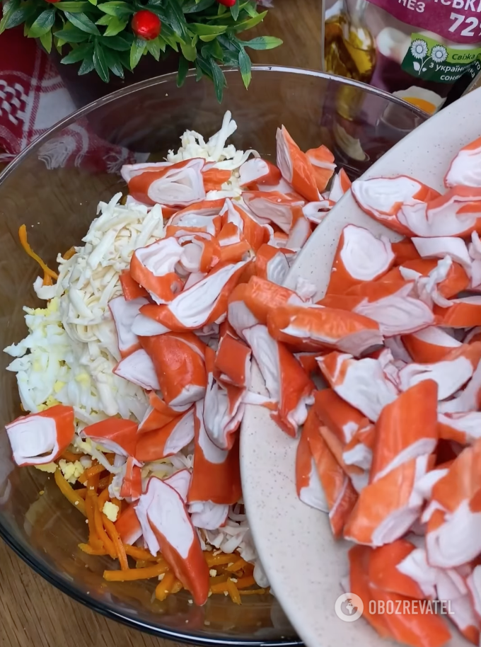 Salad preparation