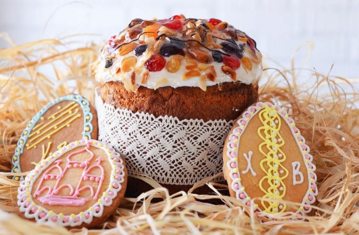 Fluffy Easter cake with milk and butter: use compressed yeast