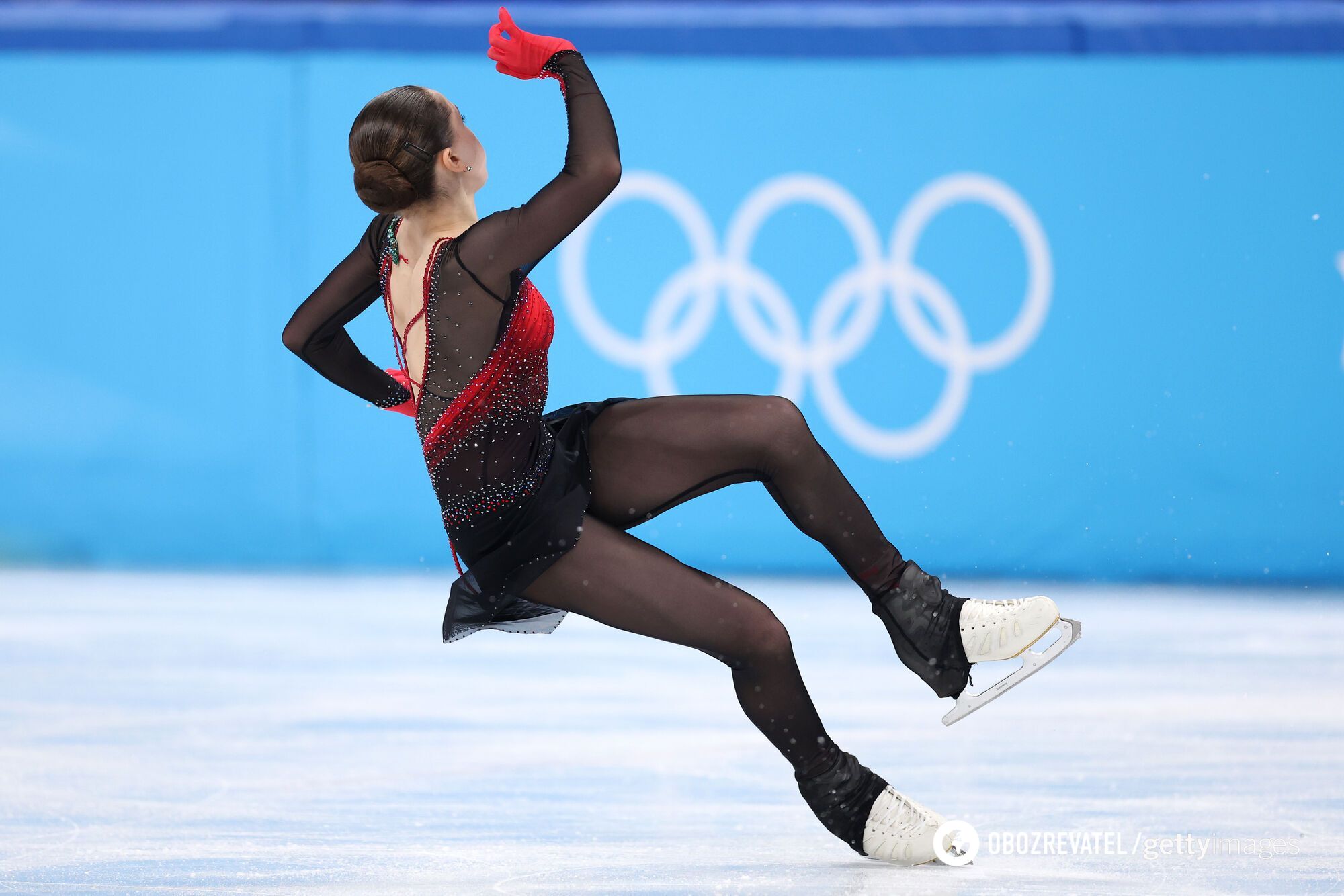 Rosyjska łyżwiarka figurowa Kamila Walijewa na Igrzyskach Olimpijskich 2022