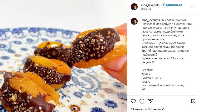Recipe for candies with dried apricots, nuts and chocolate