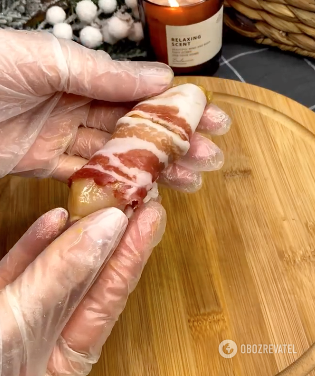 Fillet in bacon
