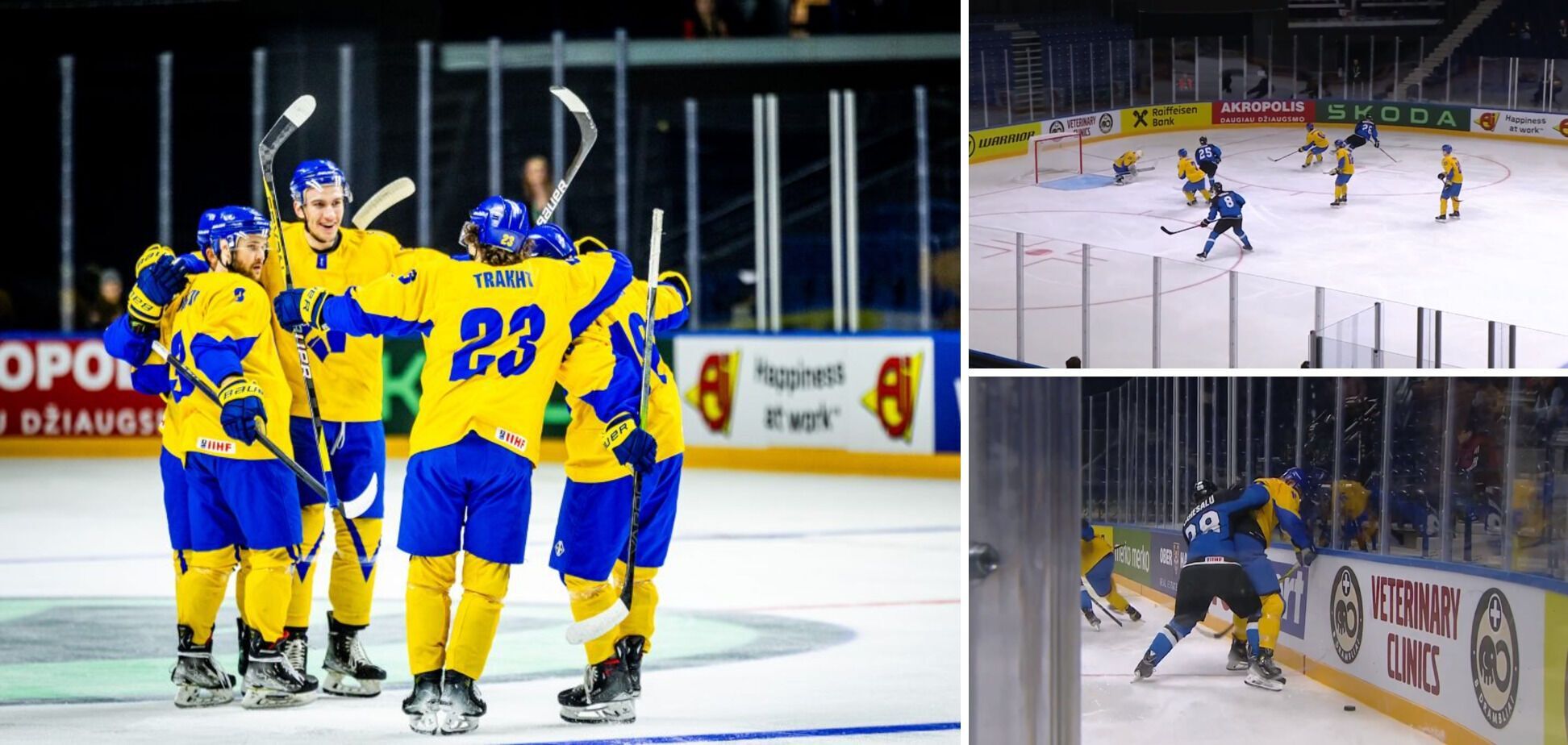 Ukraina odniosła drugie zwycięstwo na Mistrzostwach Świata w hokeju na lodzie. Wideo