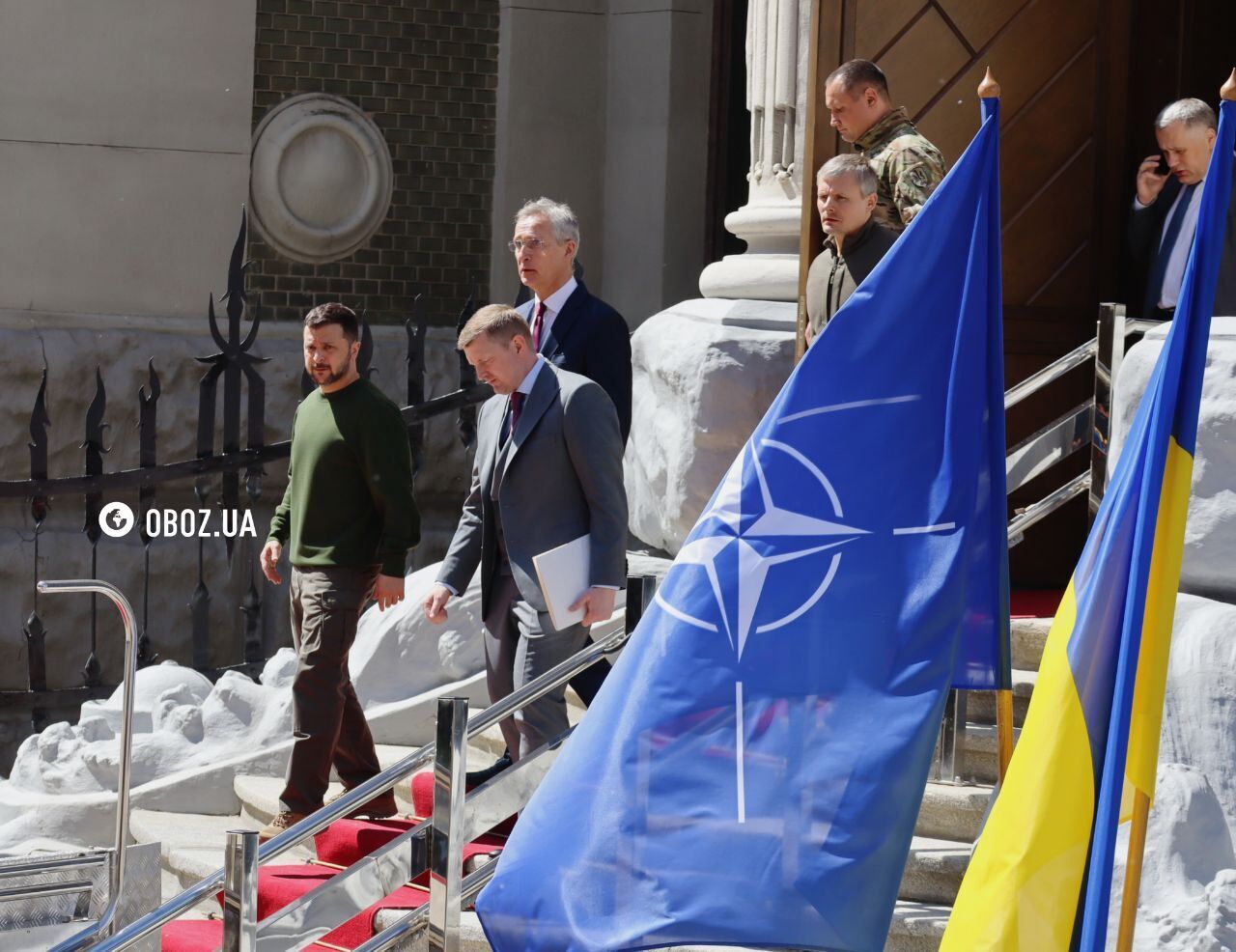 Konferencja prasowa Stoltenberga i Zełenskiego w Kijowie