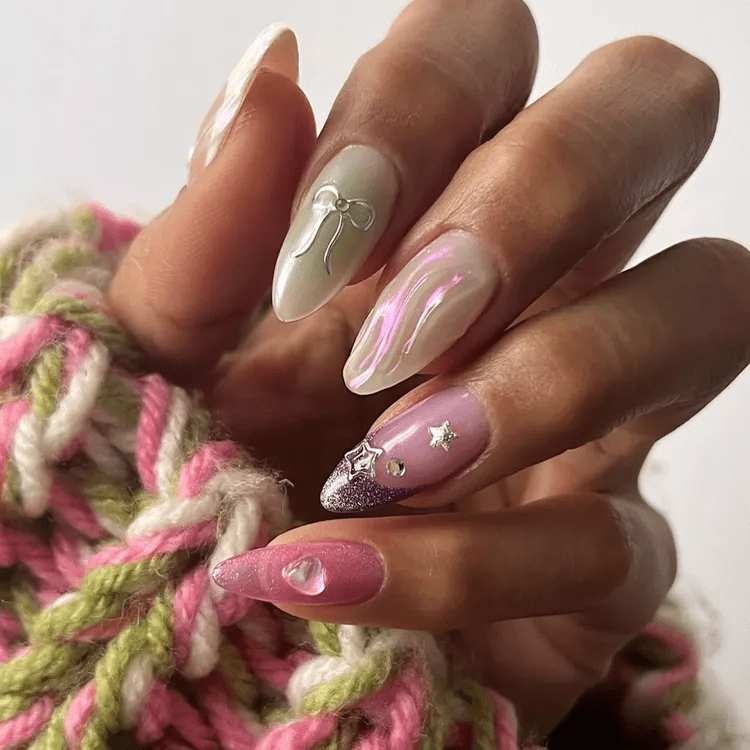 April manicure. 10 fun designs that will cheer you up in rainy weather