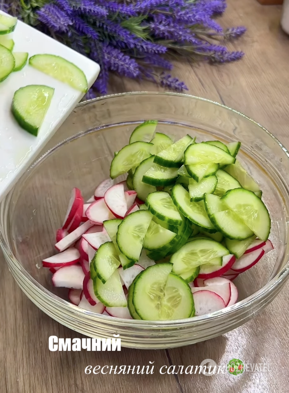 A delicious spring salad