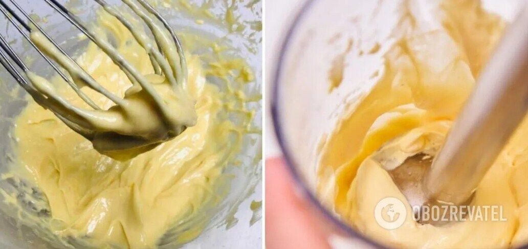 Thick homemade mayonnaise