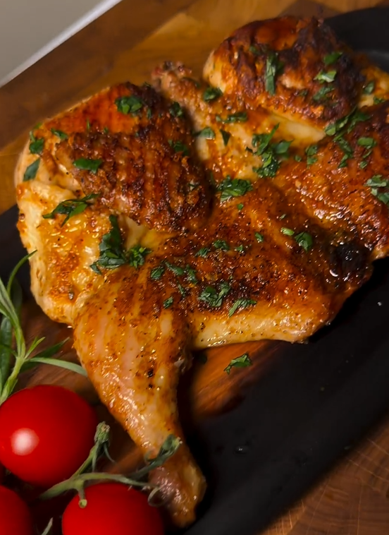 The best pan for char-grilled chicken is named: the meat will turn out perfect