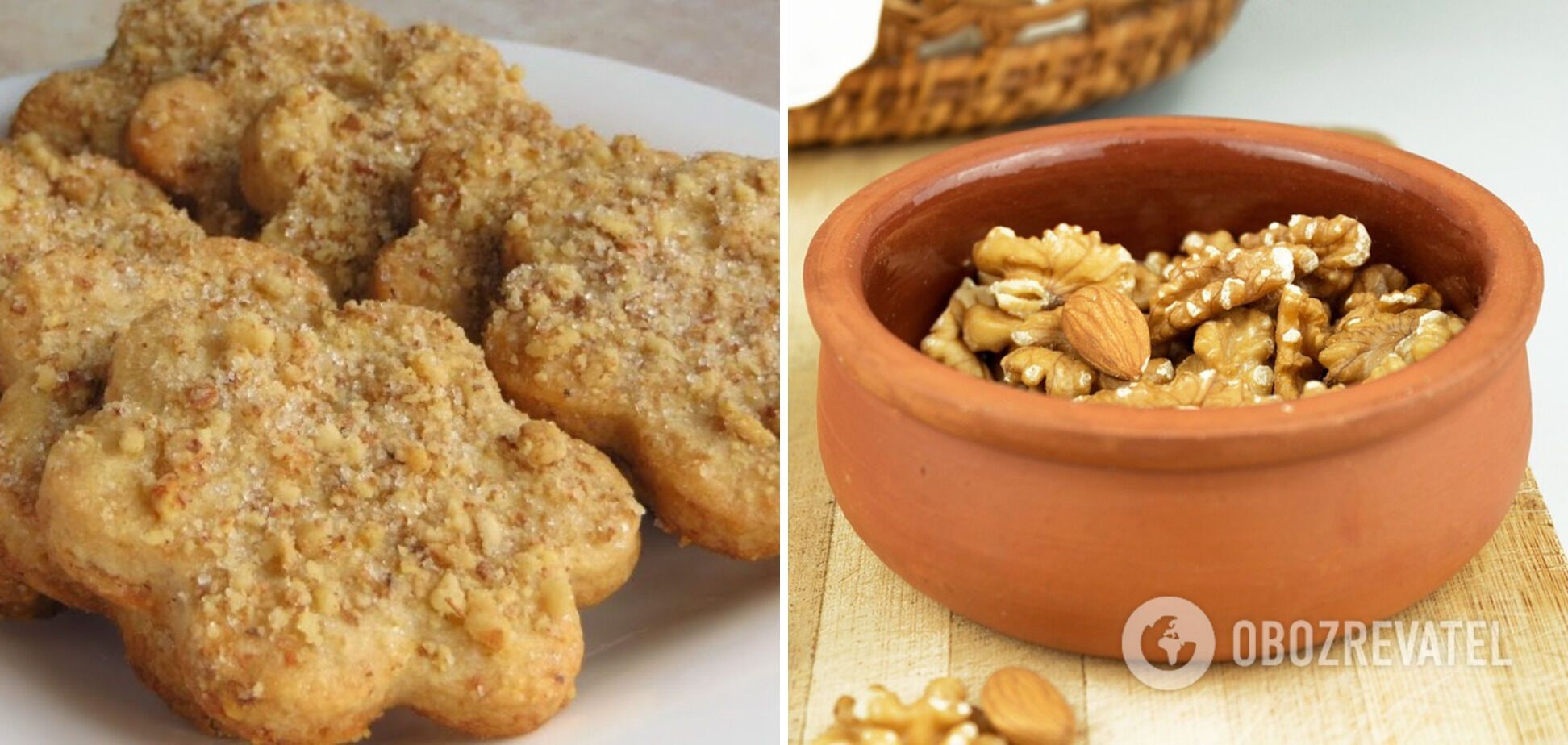 Recipe for crispy walnut cookies
