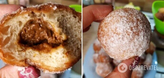 Cheese doughnuts with filling