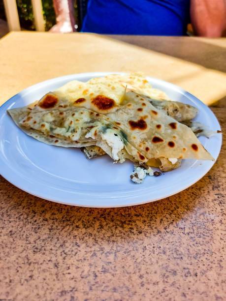 Pita bread and cheese pie