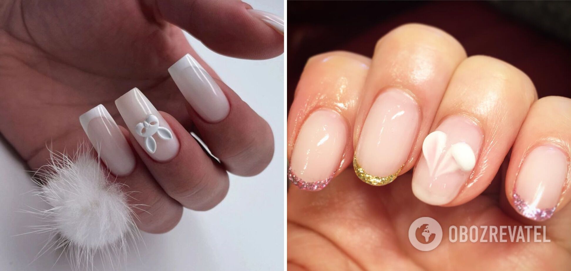 Polka dot nails, eggs and rabbits. 7 stylish manicure ideas for Easter