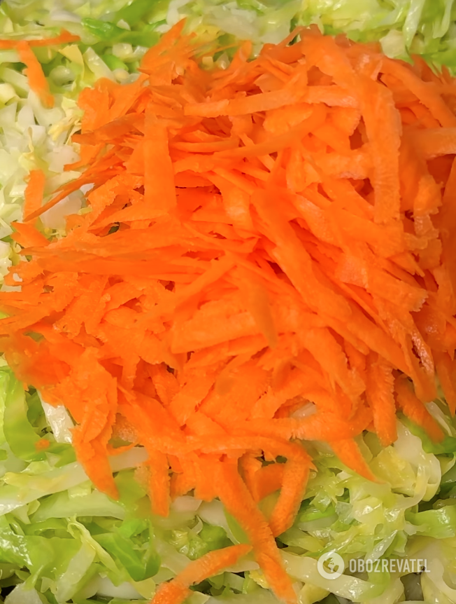 Carrots and cabbage