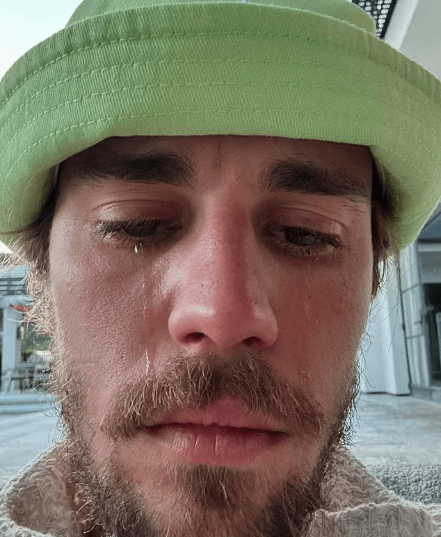 Justin opublikował selfie, na którym płacze