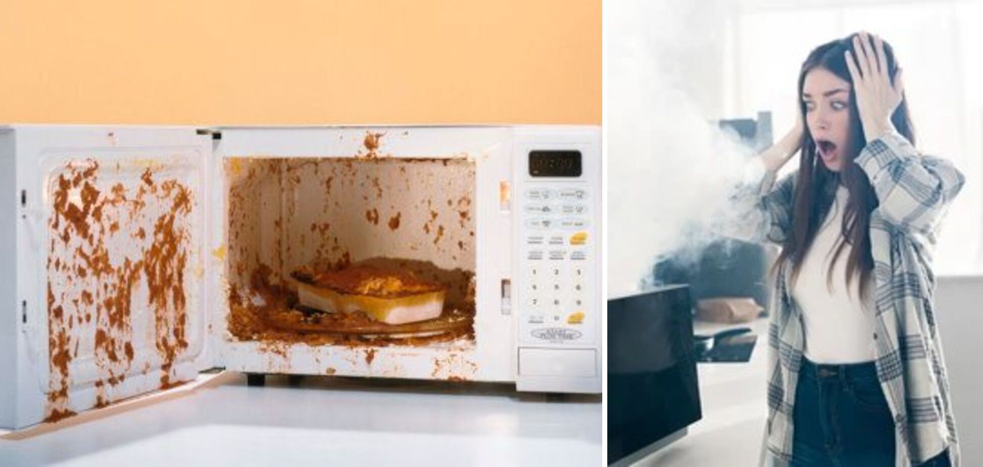 Be careful when heating food in the microwave