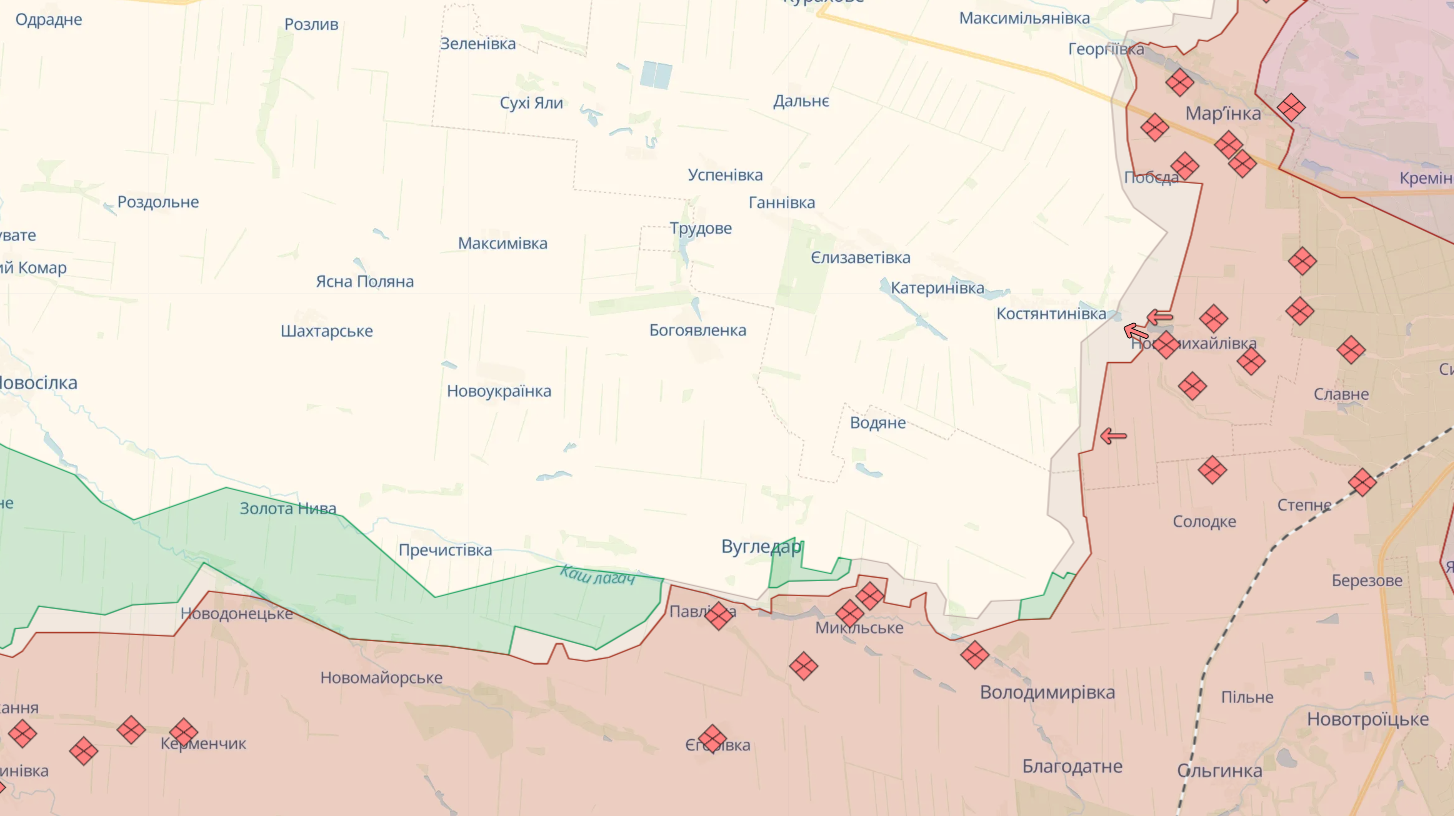 AFU repels dozens of attacks near Avdiivka and Bakhmut: General Staff on the situation on the frontline. Map