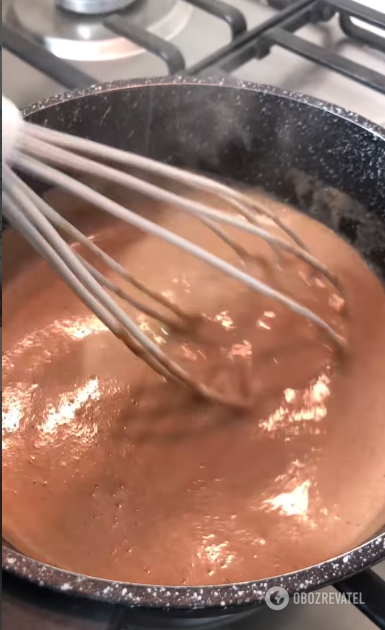 Gotowanie masy czekoladowej