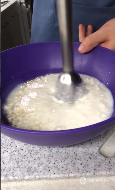 Przygotowanie warstwy mleka