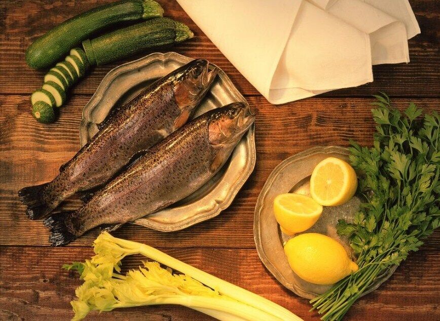 Trout recipe in the oven