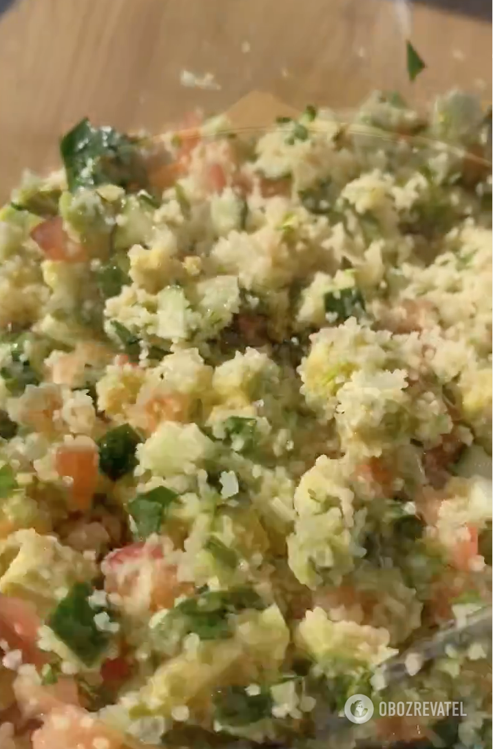 How to make a delicious salad from bulgur