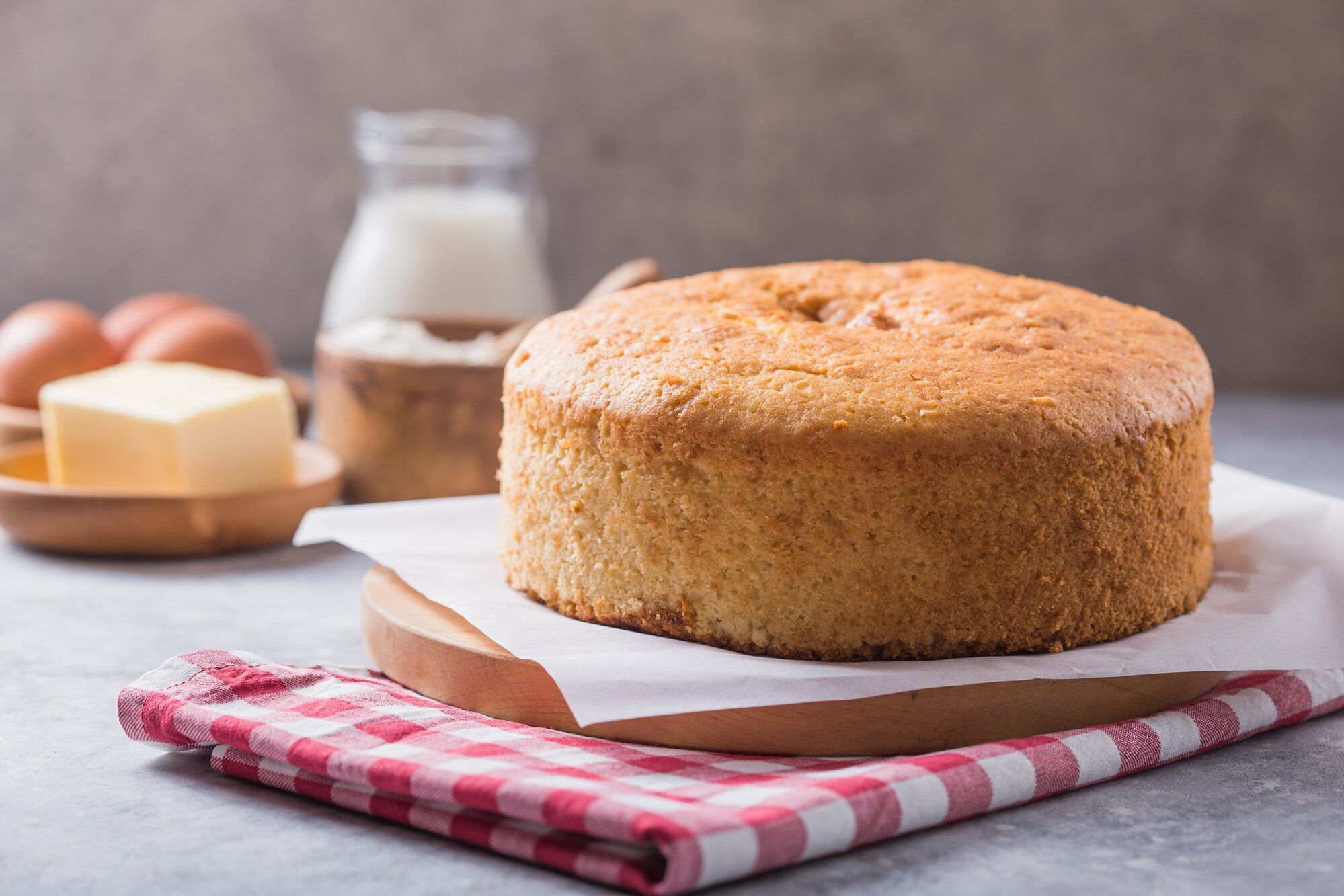 Homemade sponge cake