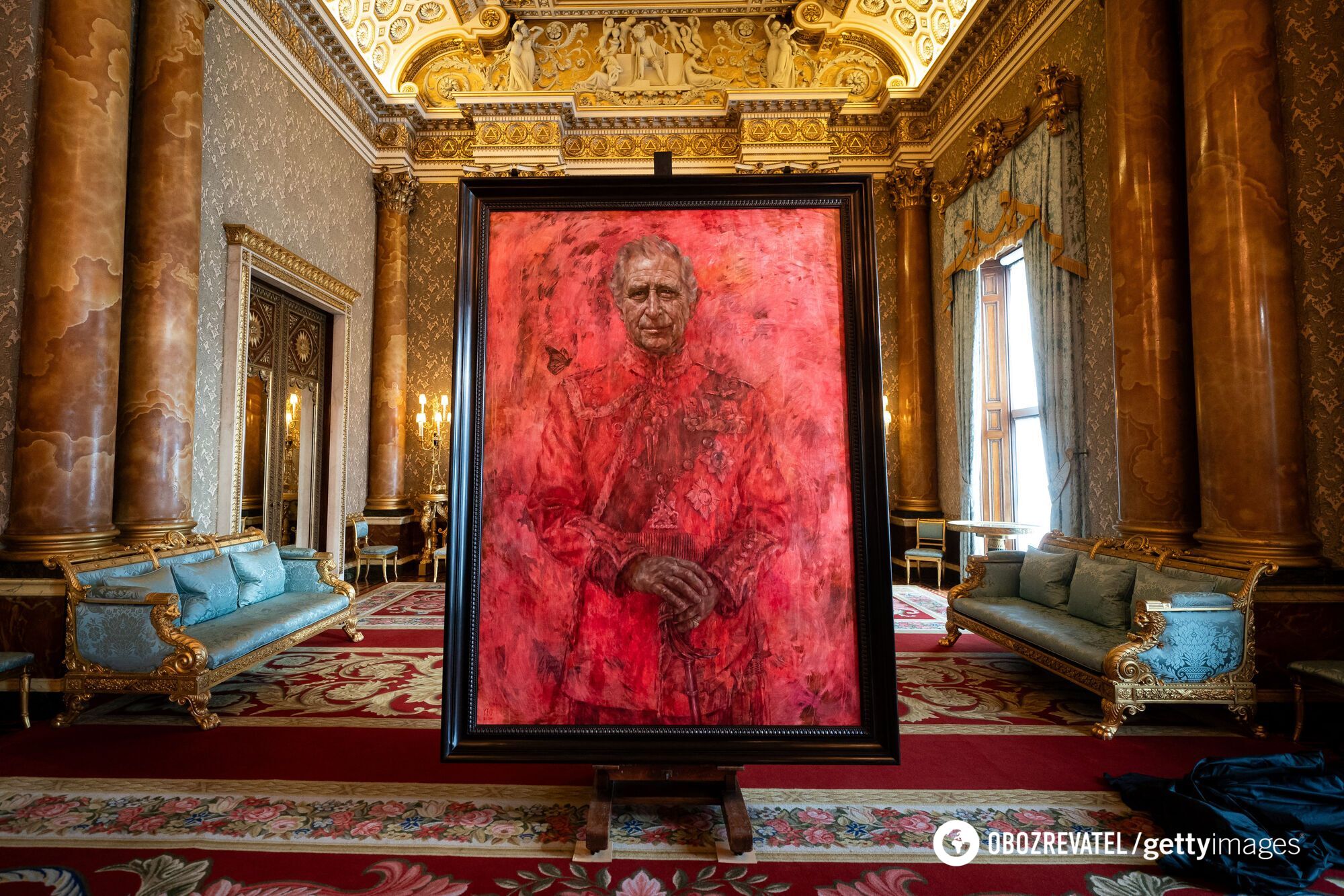 ''As if jam had been spilled'': the official portrait of King Charles sparked a discussion online. Photo