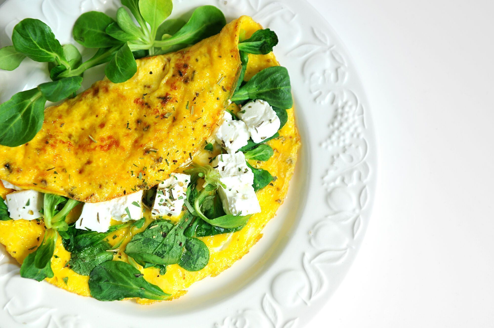 Fluffy omelet without oil