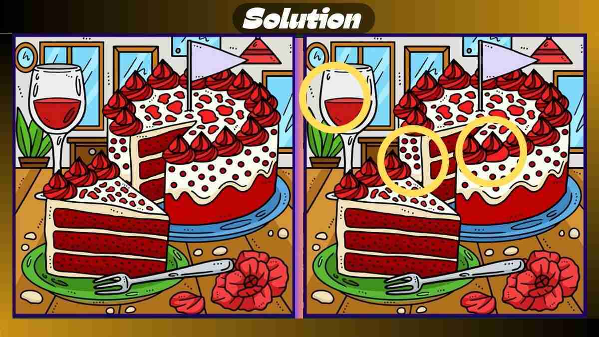 Find all the differences: a ''sweet'' puzzle to test your attention