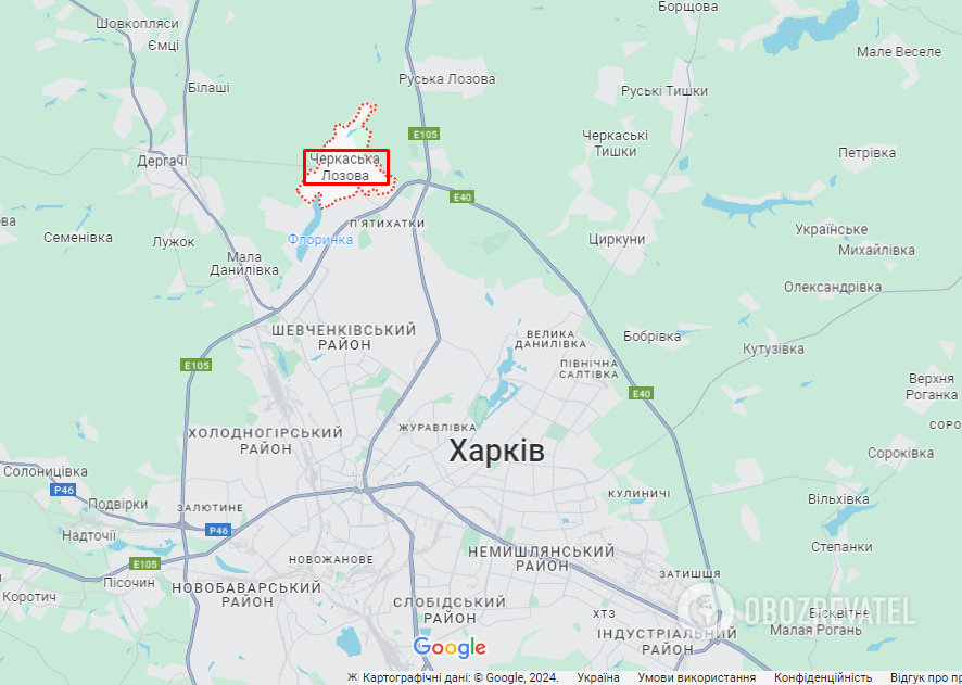Cherkaska Lozova on the map