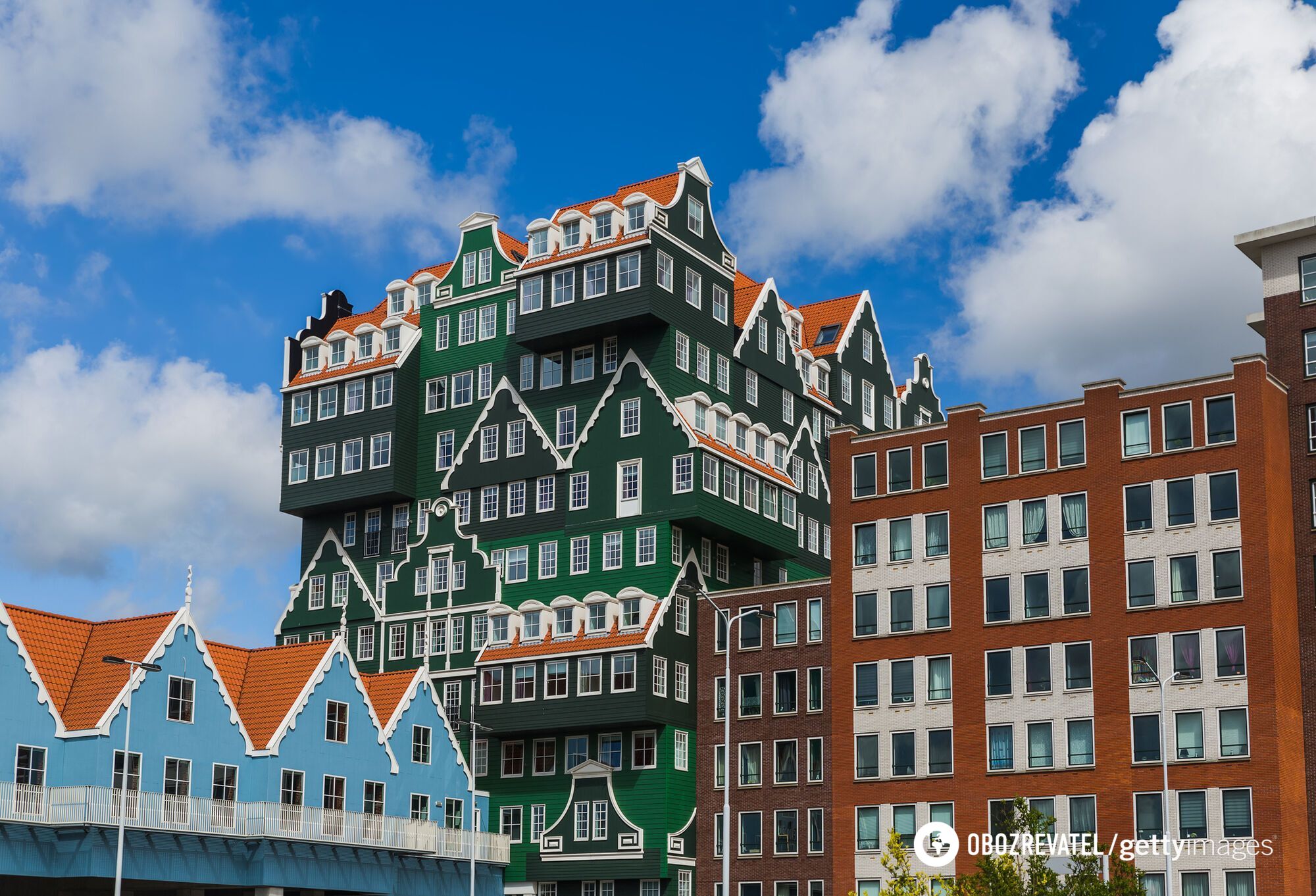 It looks like a Lego set. What does an unusual city in Europe, which is called a cheap alternative to Amsterdam, look like?