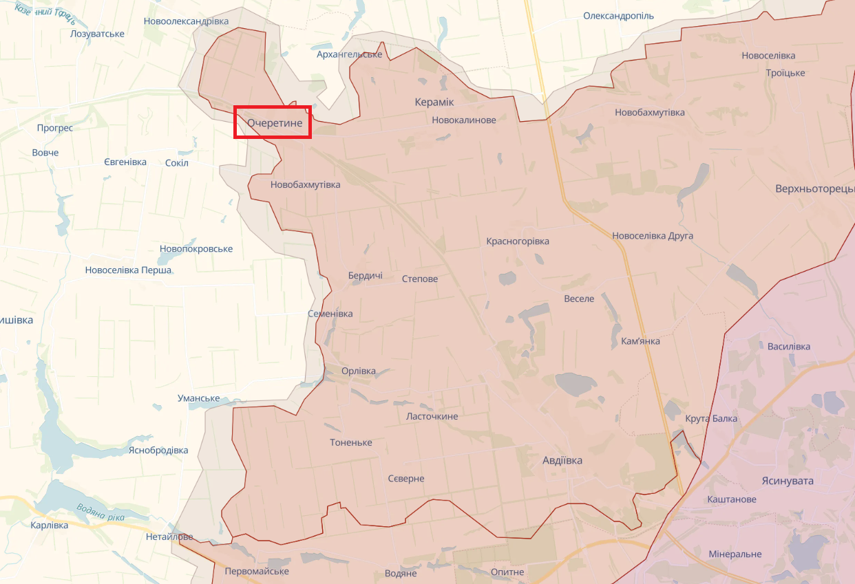 Occupants managed to gain a foothold in Ocheretyne, but fighting continues: ''Khortytsia'' military unit reports on the situation. Map