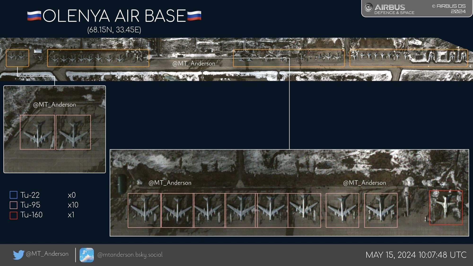 Preparing for a strike? The occupiers have assembled a third of combat-ready bombers at the Olenya base. Photo