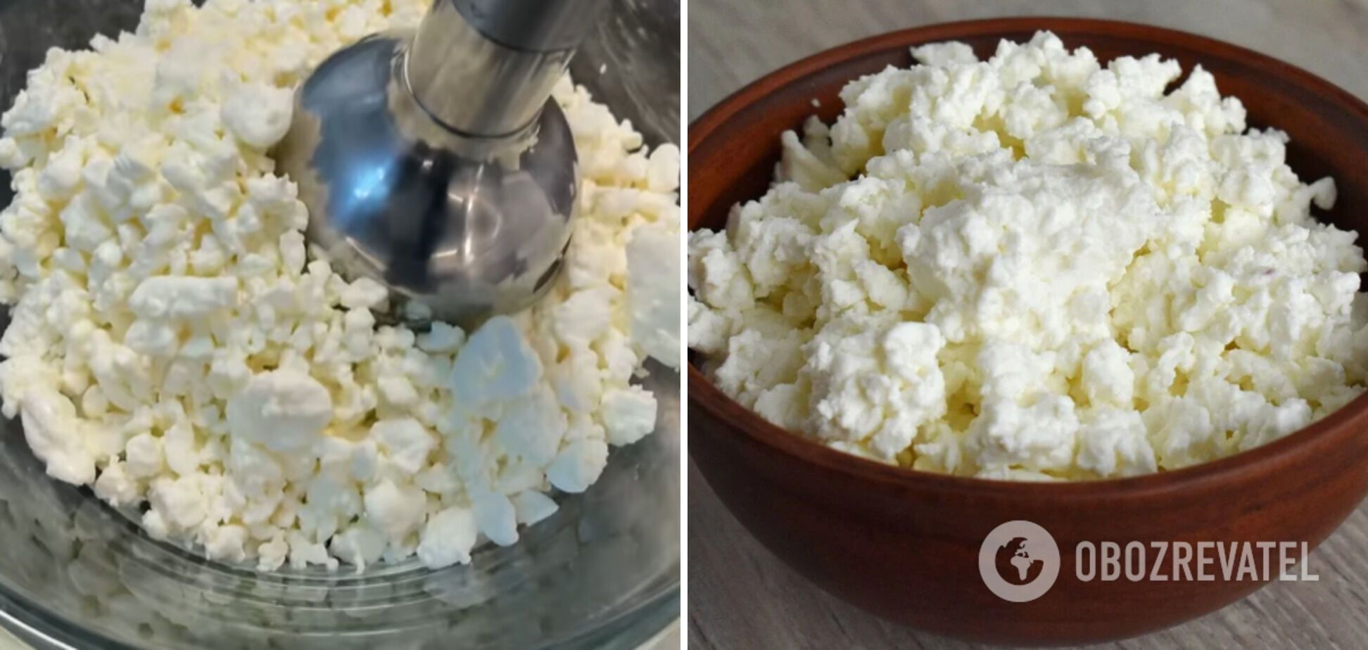 Cottage cheese for making a casserole