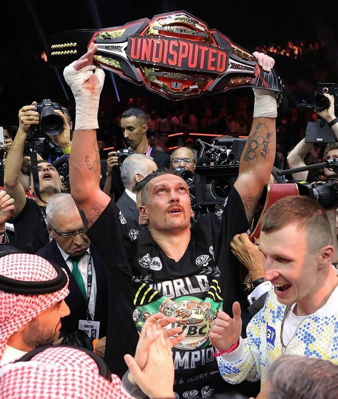 Usyk showed how he looks three days after the fight with Fury. Photo