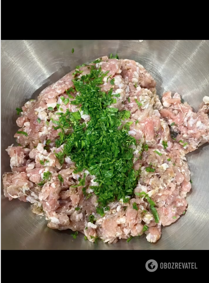 Minced meat with herbs