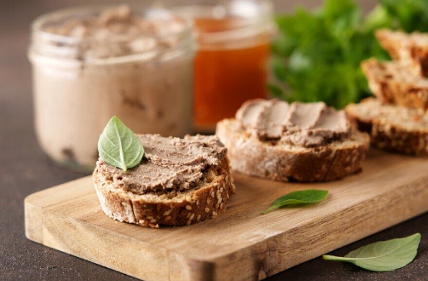 Liver pate with berry jelly