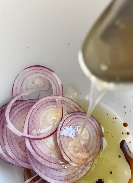 Onions and sauce