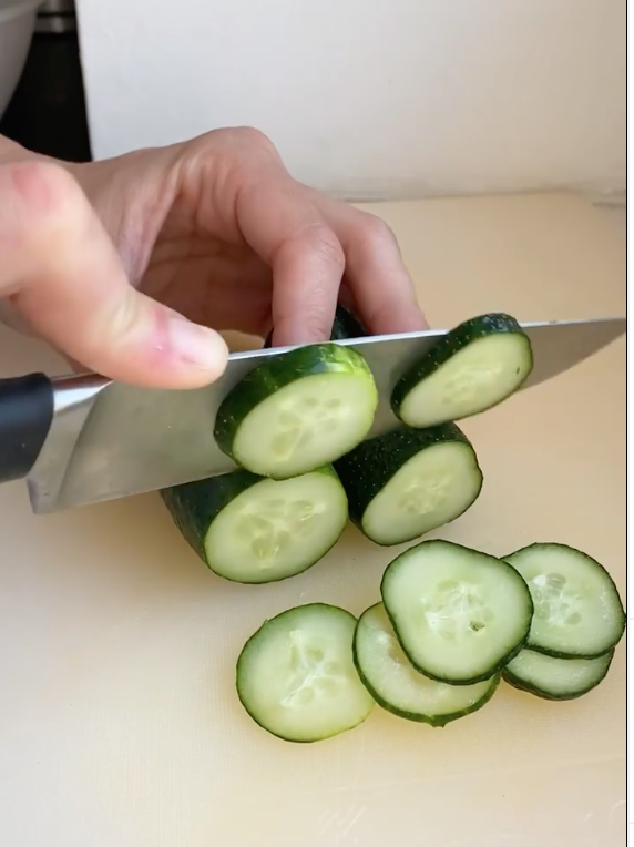 Cucumbers for the dish