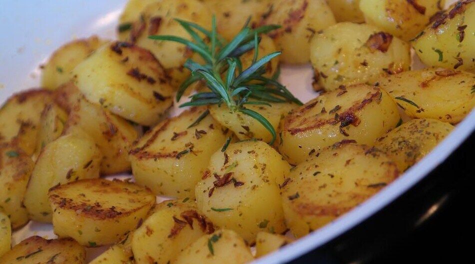Fried potatoes that don't fall apart