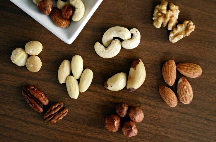 A mixture of nuts