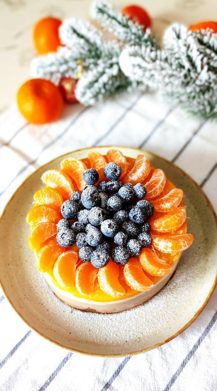 A delicious dessert with fruit