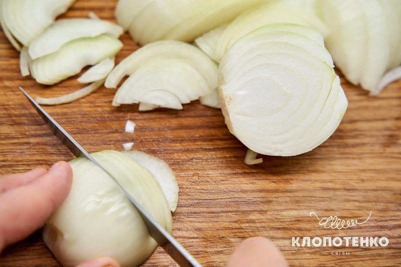 Cooking onions for soup