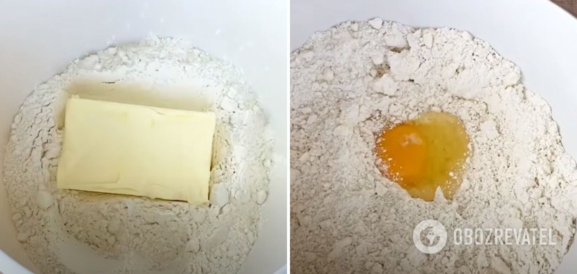 Eggs, sugar, and almond flour