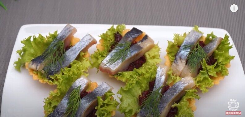 Recipe for herring tartlets