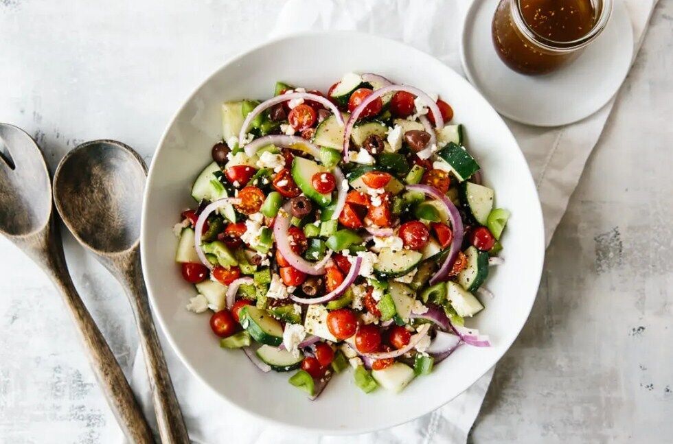 Greek salad for the New Year